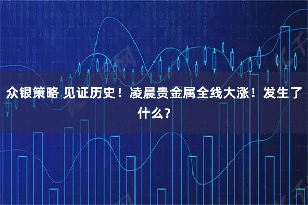 众银策略 见证历史！凌晨贵金属全线大涨！发生了什么？
