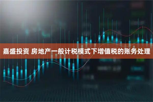 嘉盛投资 房地产一般计税模式下增值税的账务处理