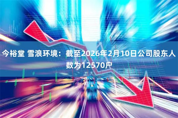 今裕堂 雪浪环境：截至2026年2月10日公司股东人数为12570户
